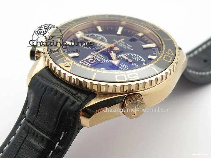 0326 Breathable Seamaster Professional Chrono RG Black Ceramic Black Dial On Black Gummy Strap A 8214